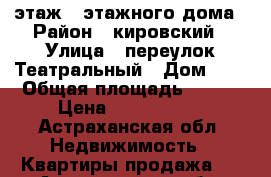 3 этаж 4 этажного дома › Район ­ кировский › Улица ­ переулок Театральный › Дом ­ 8 › Общая площадь ­ 100 › Цена ­ 4 000 000 - Астраханская обл. Недвижимость » Квартиры продажа   . Астраханская обл.